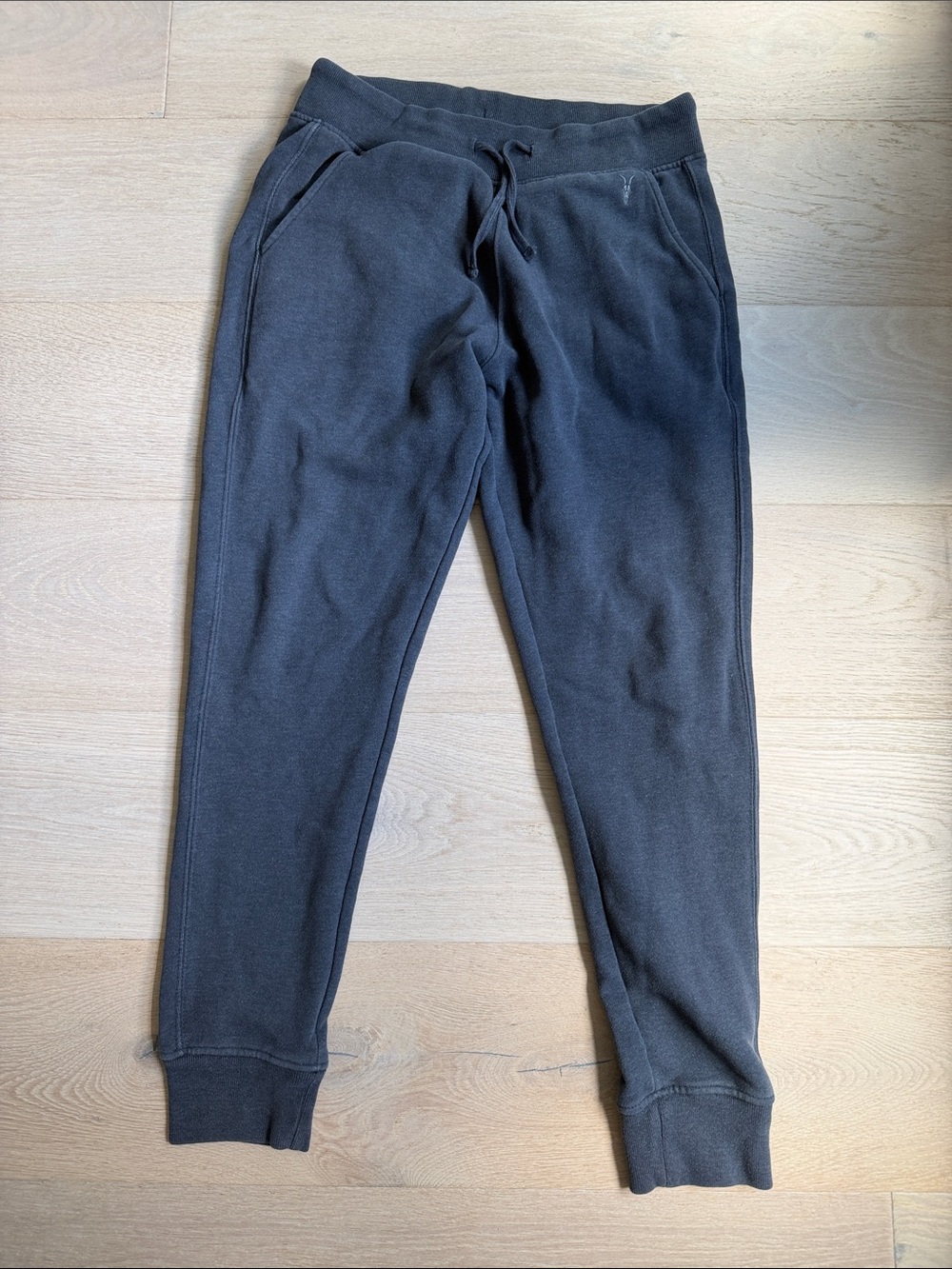 All saints mens dusty blue Jogger Sweatpants sz medium